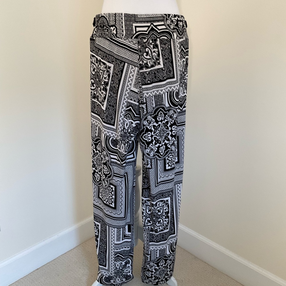 Cache Monochrome Patterned Pants - image 5